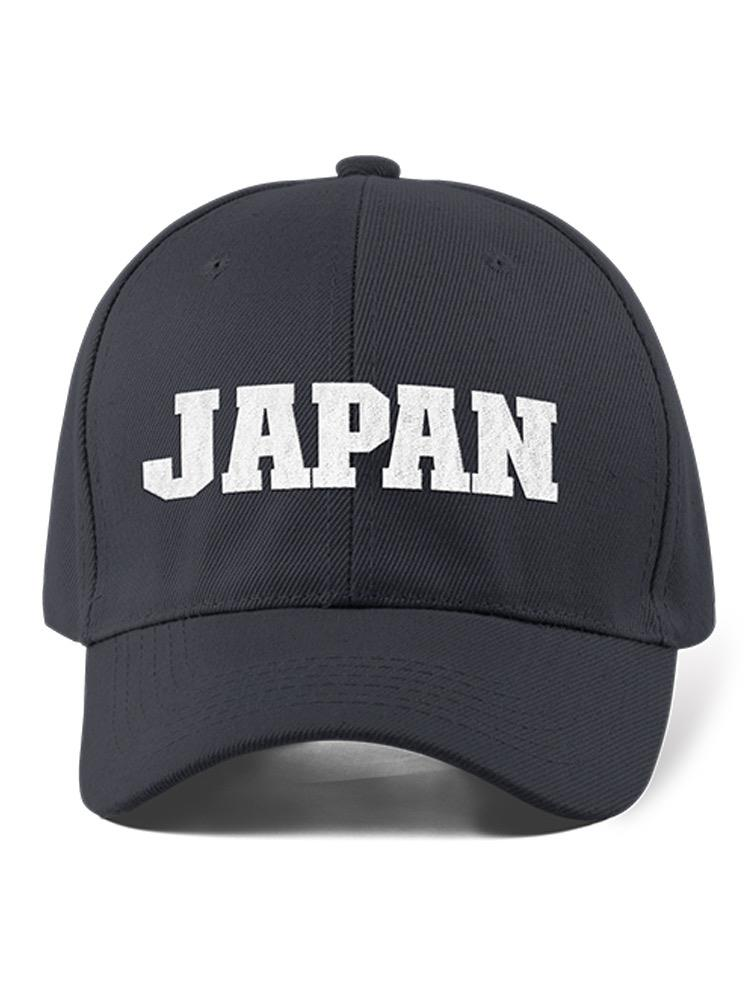 a black hat with white text