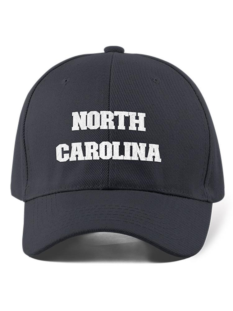 a black hat with white text