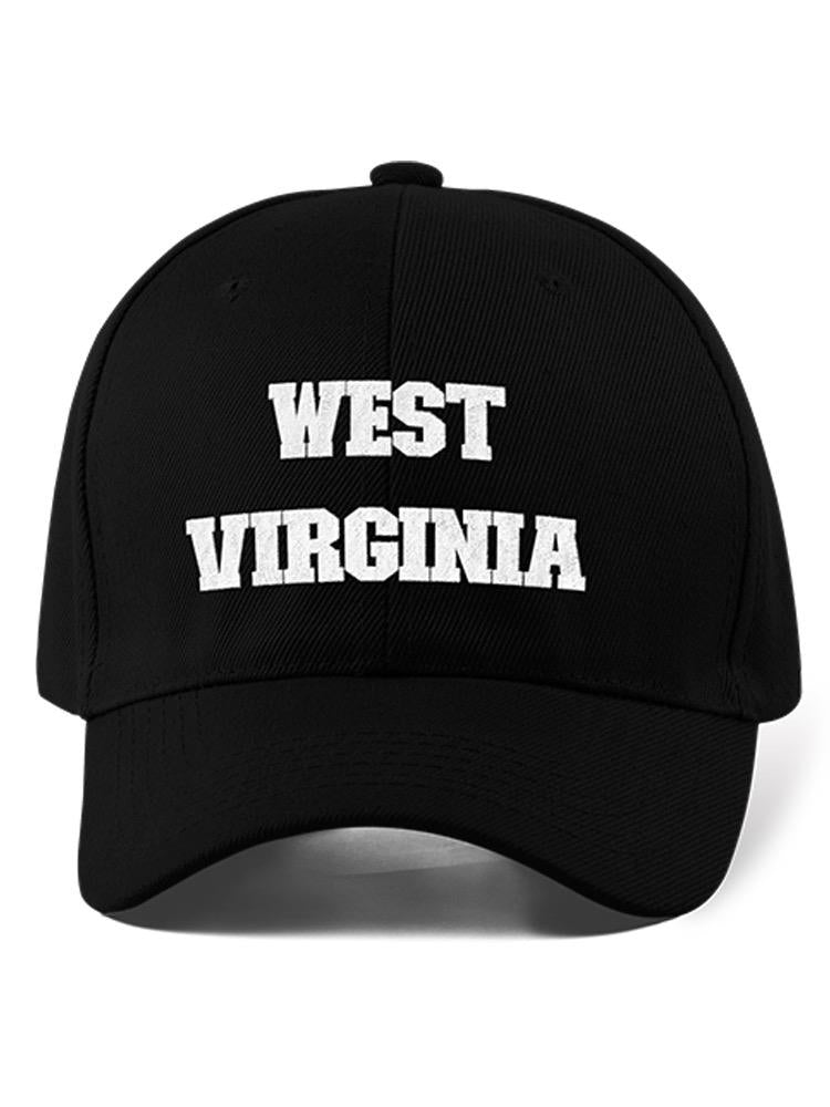 a black hat with white text