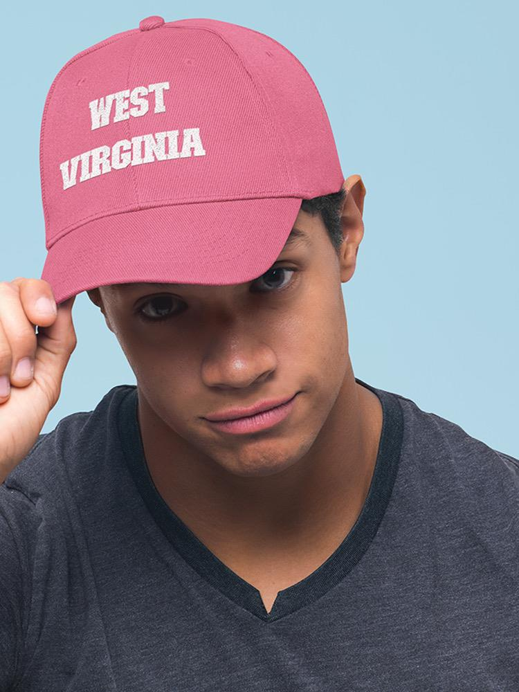 a man wearing a red hat