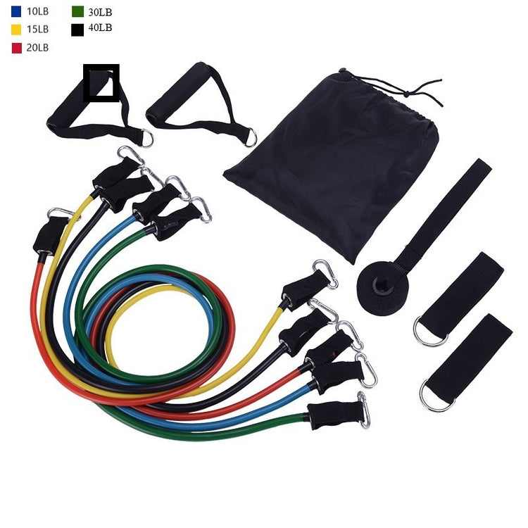 a set of colorful elastic bands
