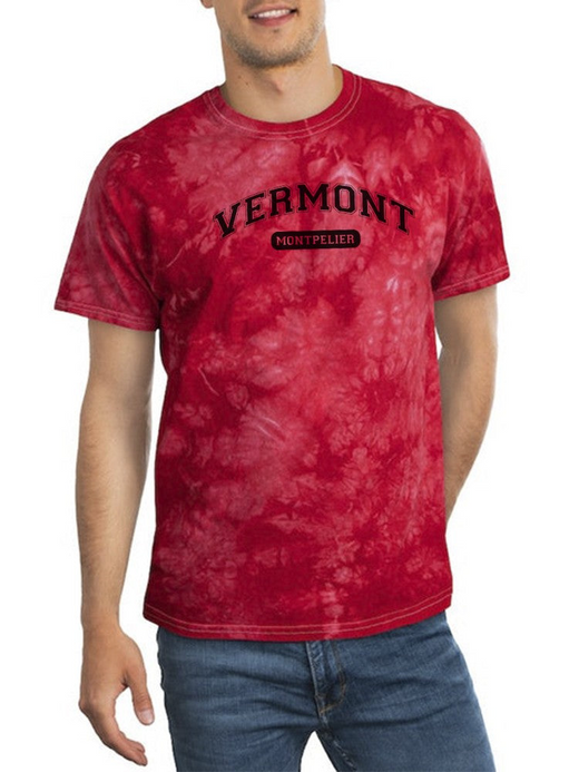 Vermont Montpelier Tie Dye Tee -SmartPrintsInk Designs