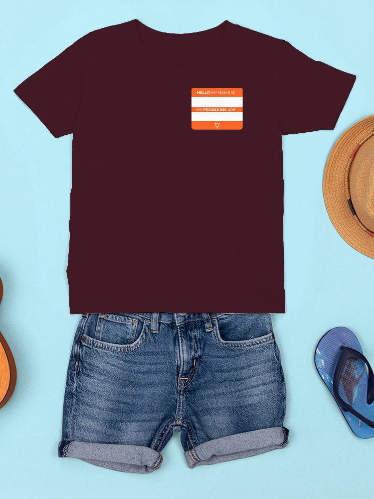 a shirt and shorts on a blue surface