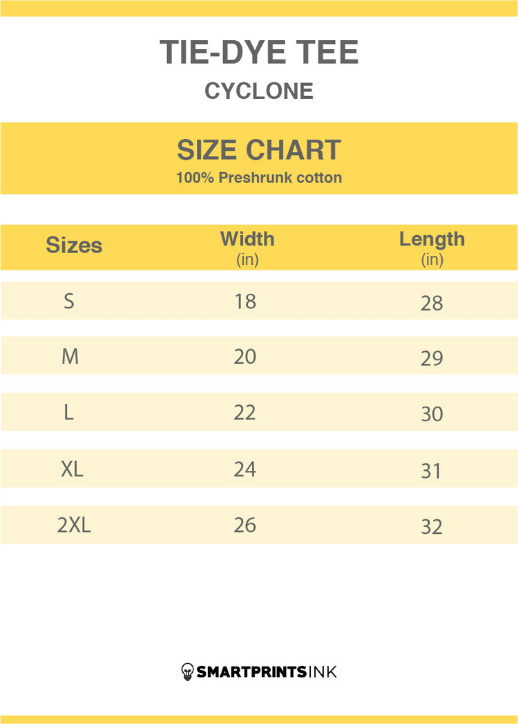 a chart of size chart