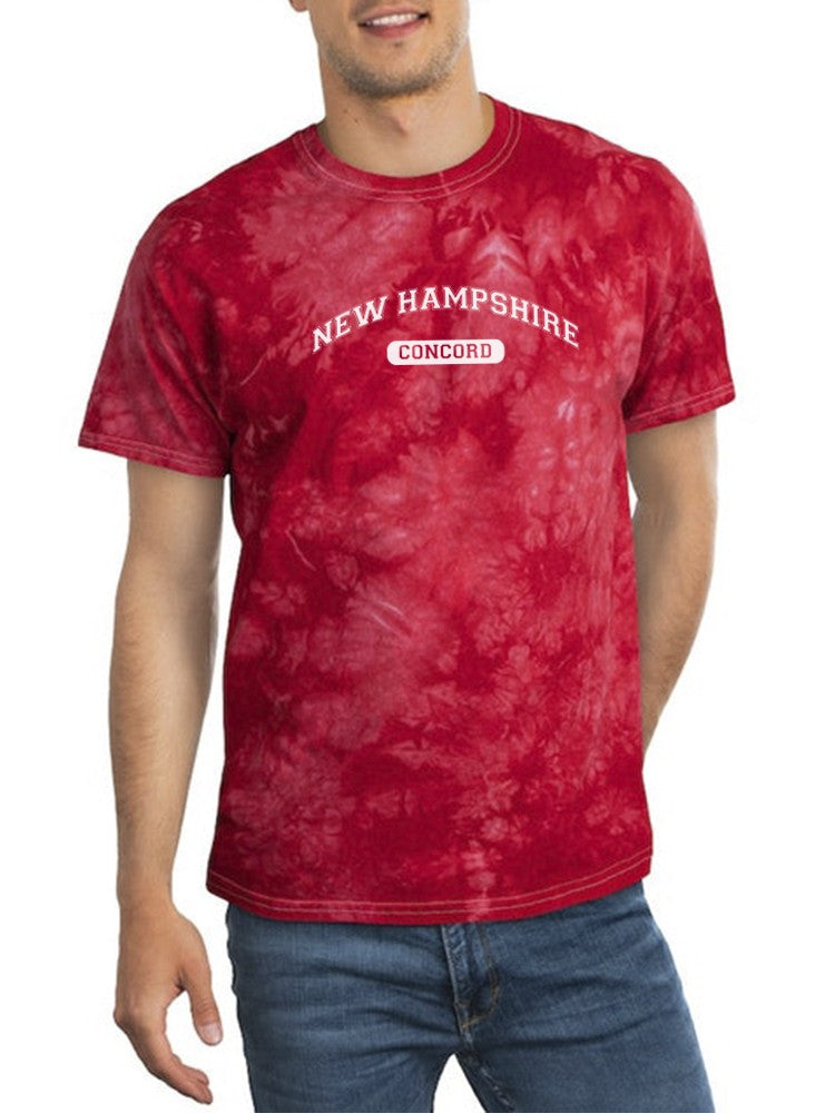 Concord New Hampshire Tie Dye Tee -SmartPrintsInk Designs