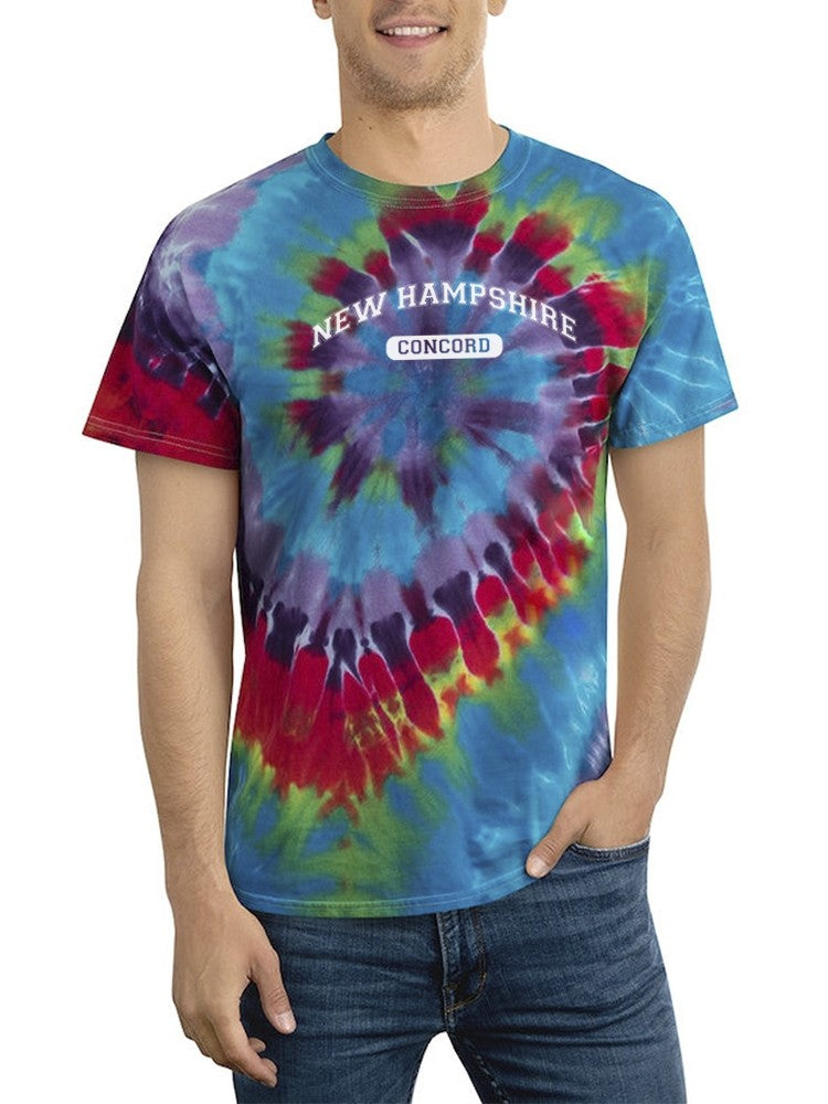 Concord New Hampshire Tie Dye Tee -SmartPrintsInk Designs