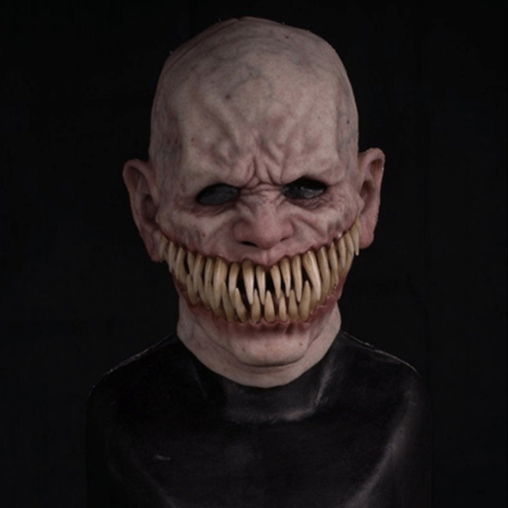 a person wearing a mask