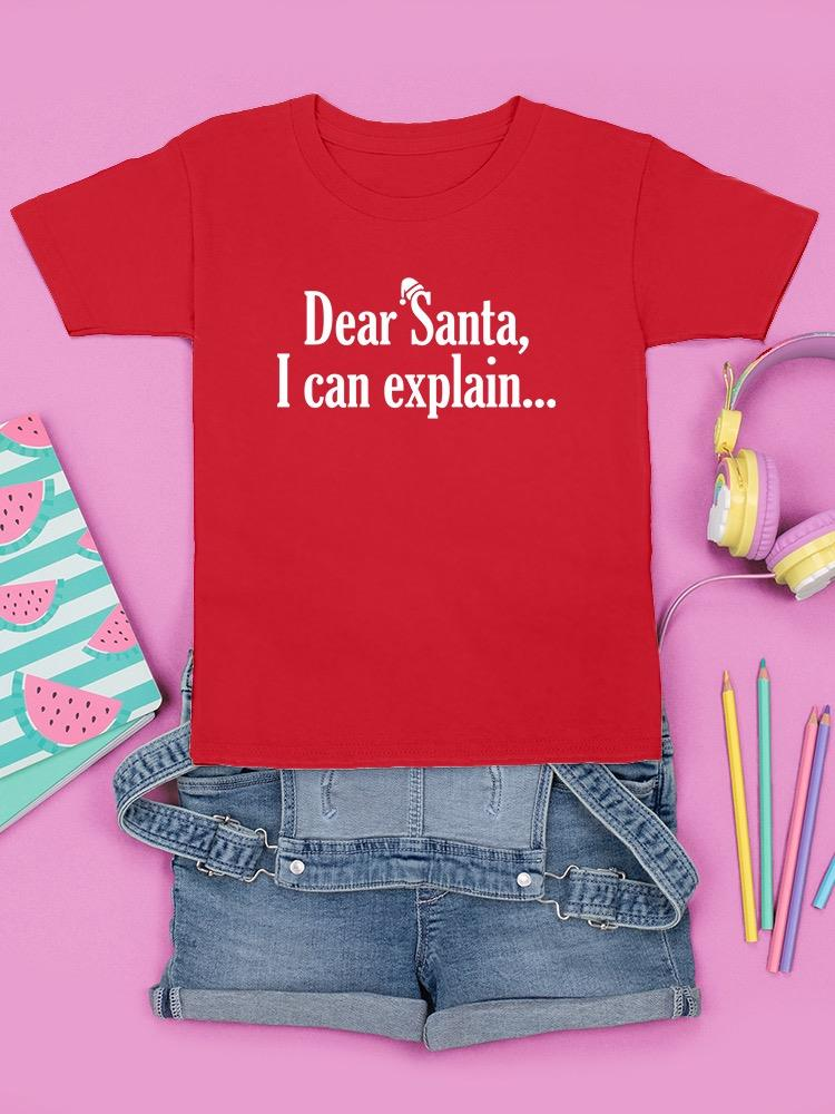 a red shirt and shorts with writing on it