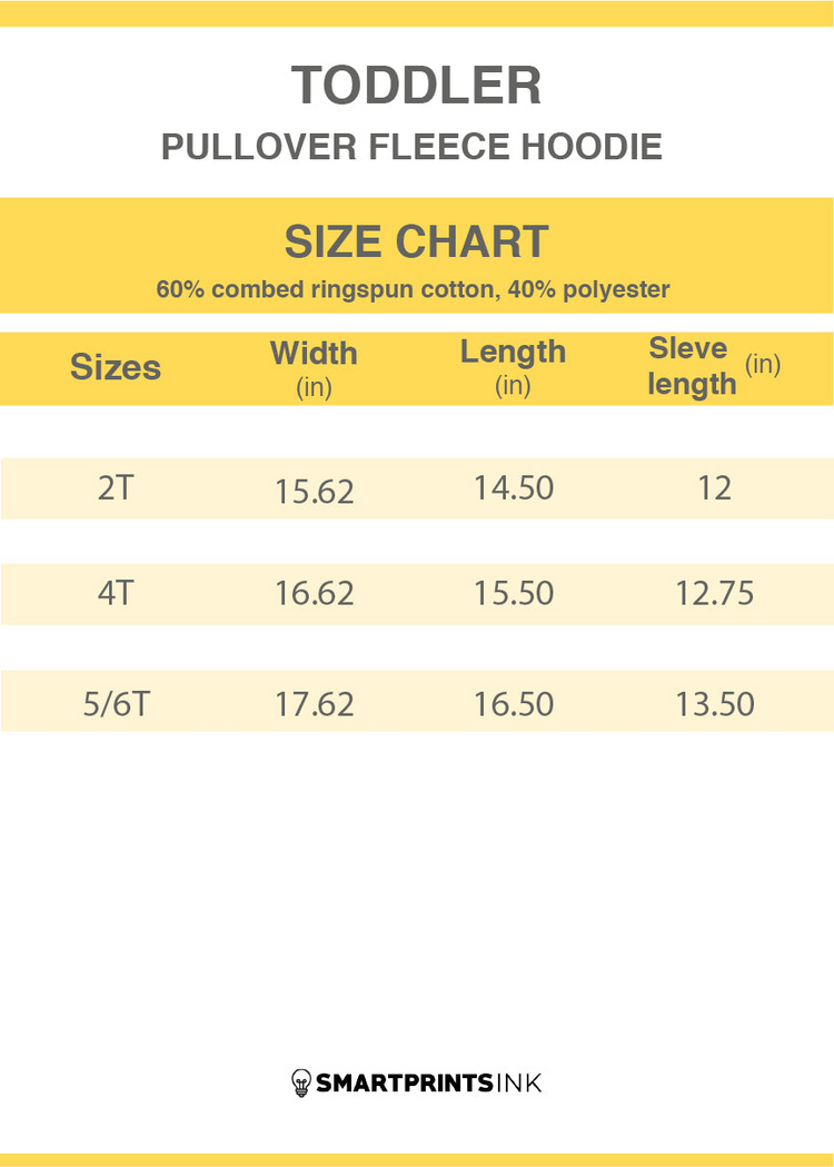a chart of size and measurements