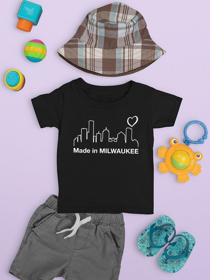 Made In Milwaukee Landscape T-shirt -SmartPrintsInk Designs