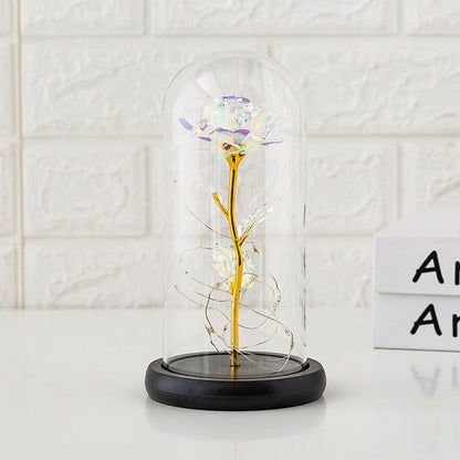 Preserved flower glass cover rose flower glass cover gift gifts