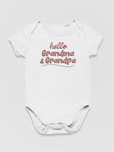 Hello Grandparents, Quote Bodysuit Baby's -SmartPrintsInk Designs