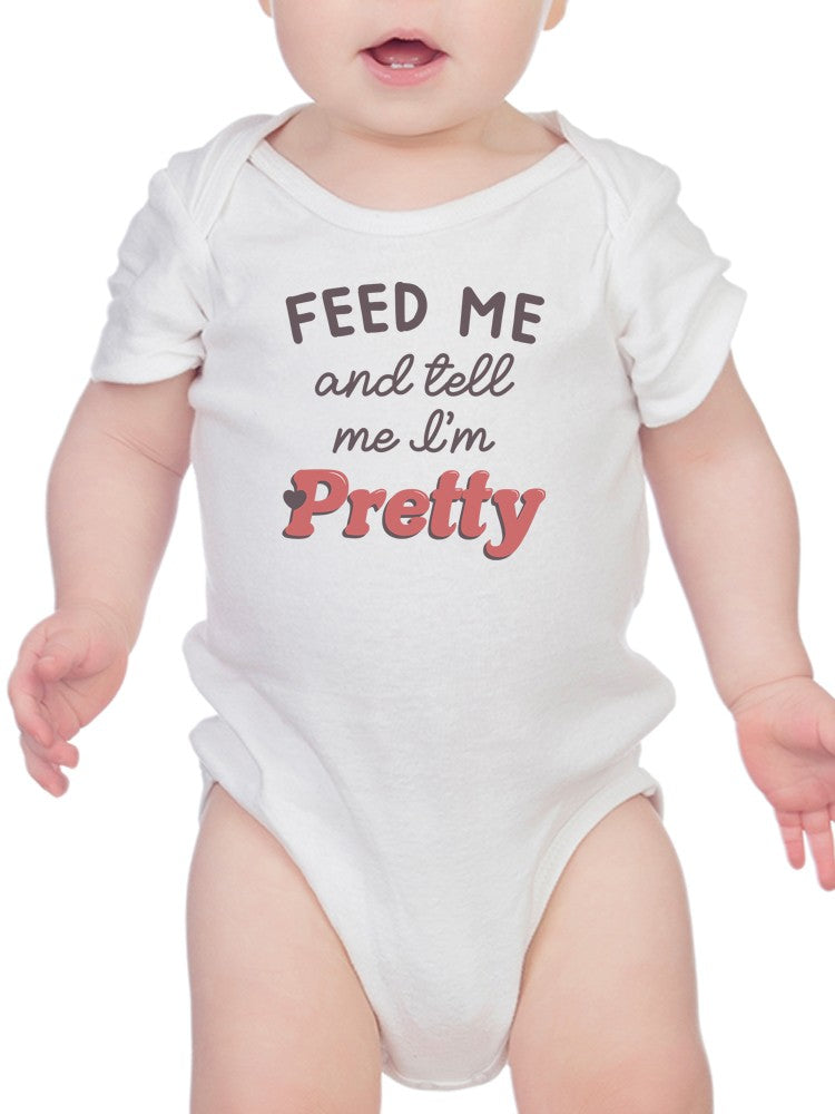 a baby in a white bodysuit
