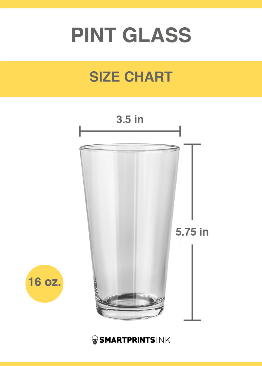 a tall glass with measurements