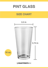 It's F*Ck This Sh*T O'clock Pint Glass -SmartPrintsInk Designs