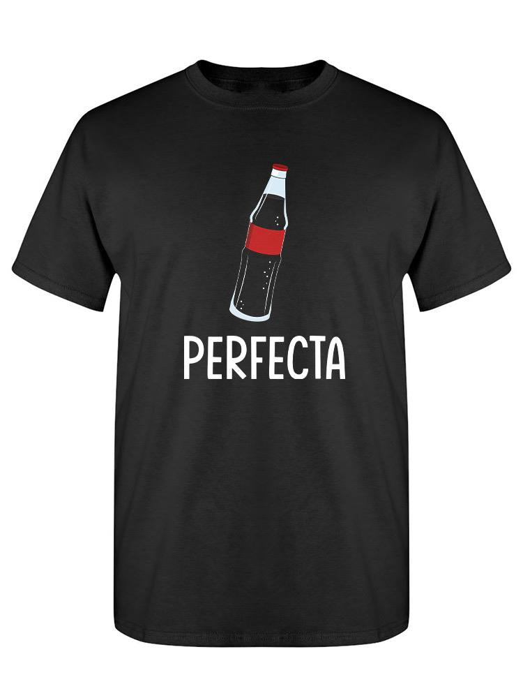 a black shirt with a bottle of soda on it