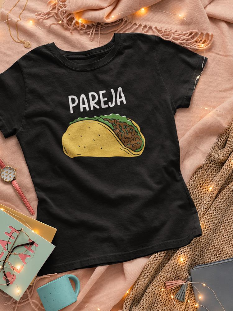 a black shirt with a taco on it