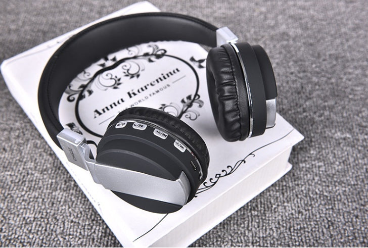 a headphones on a book