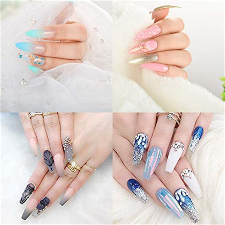 a collage of different images of nails