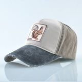 Letter-Embroidered Adjustable Baseball Cap