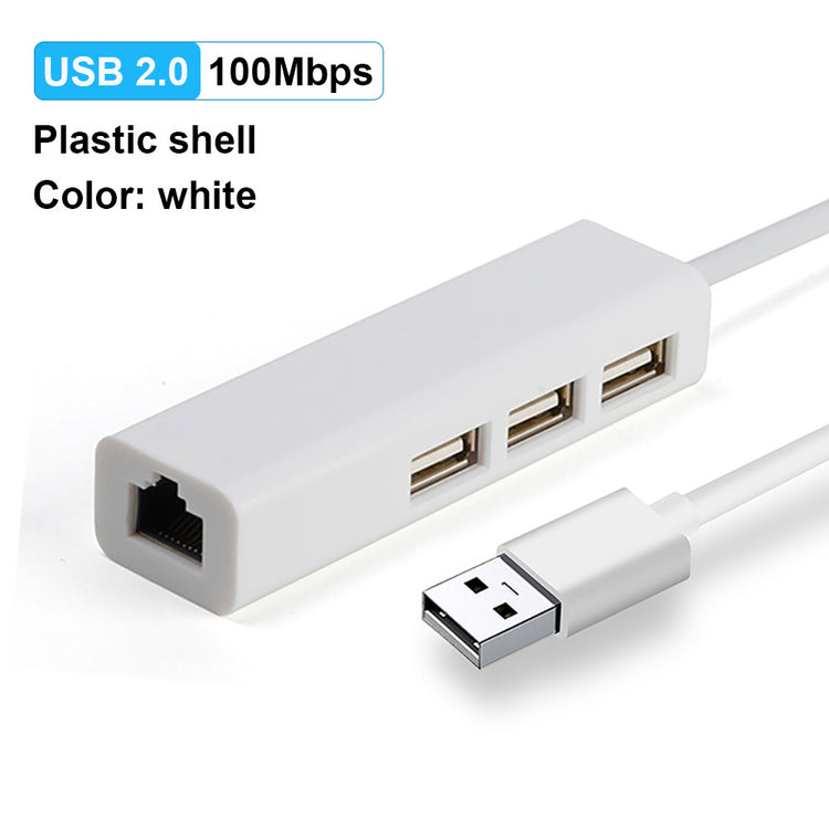 a white usb cable with a plug in