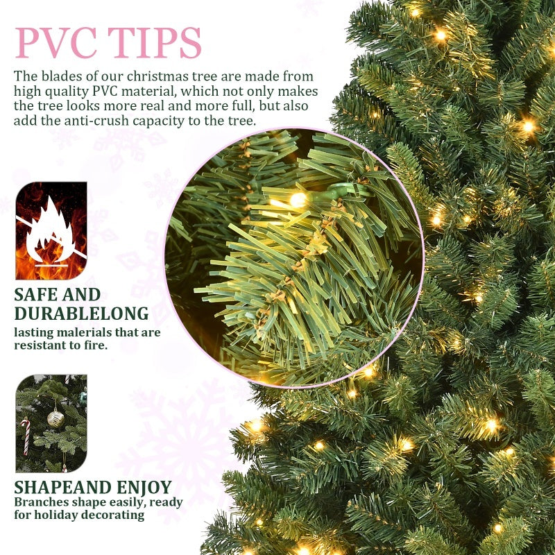 PVC Christmas Tree, Christmas Decorations, With Lights