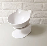 Elevated Double-Bowl Cat Feeding Station