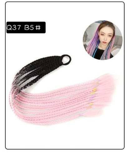 a group of braided hair