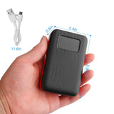 Portable Power Bank with LCD Display and Built-In Flashlight