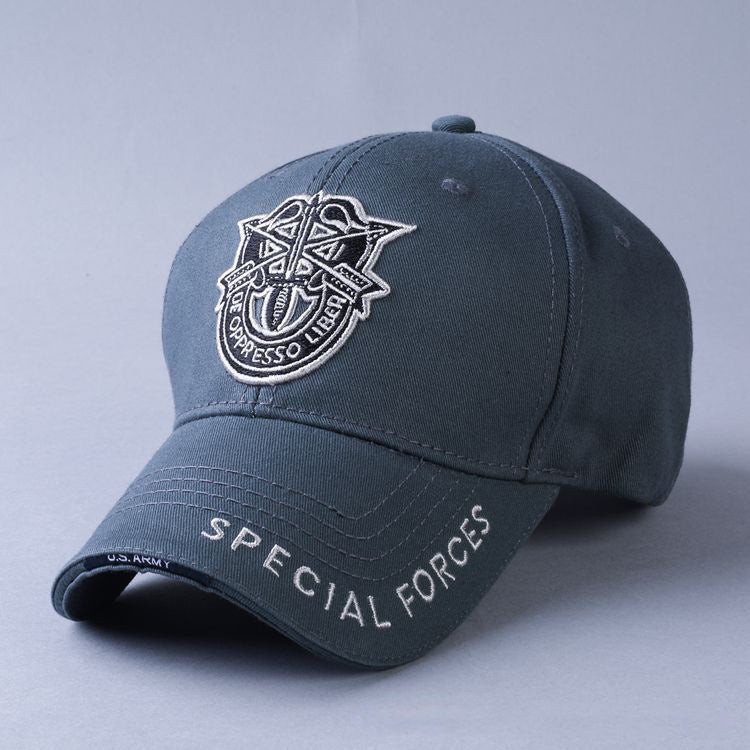 a hat with a logo on it