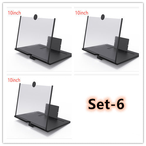 a black plastic stand with a clear plastic cover