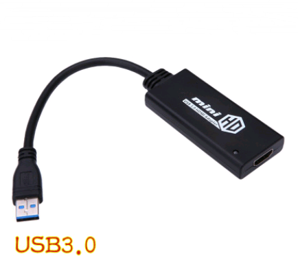 a black usb cable with a blue and white logo