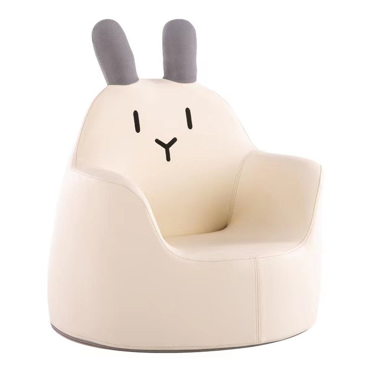 a white chair with a bunny face