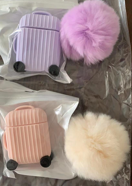 a group of luggage bags