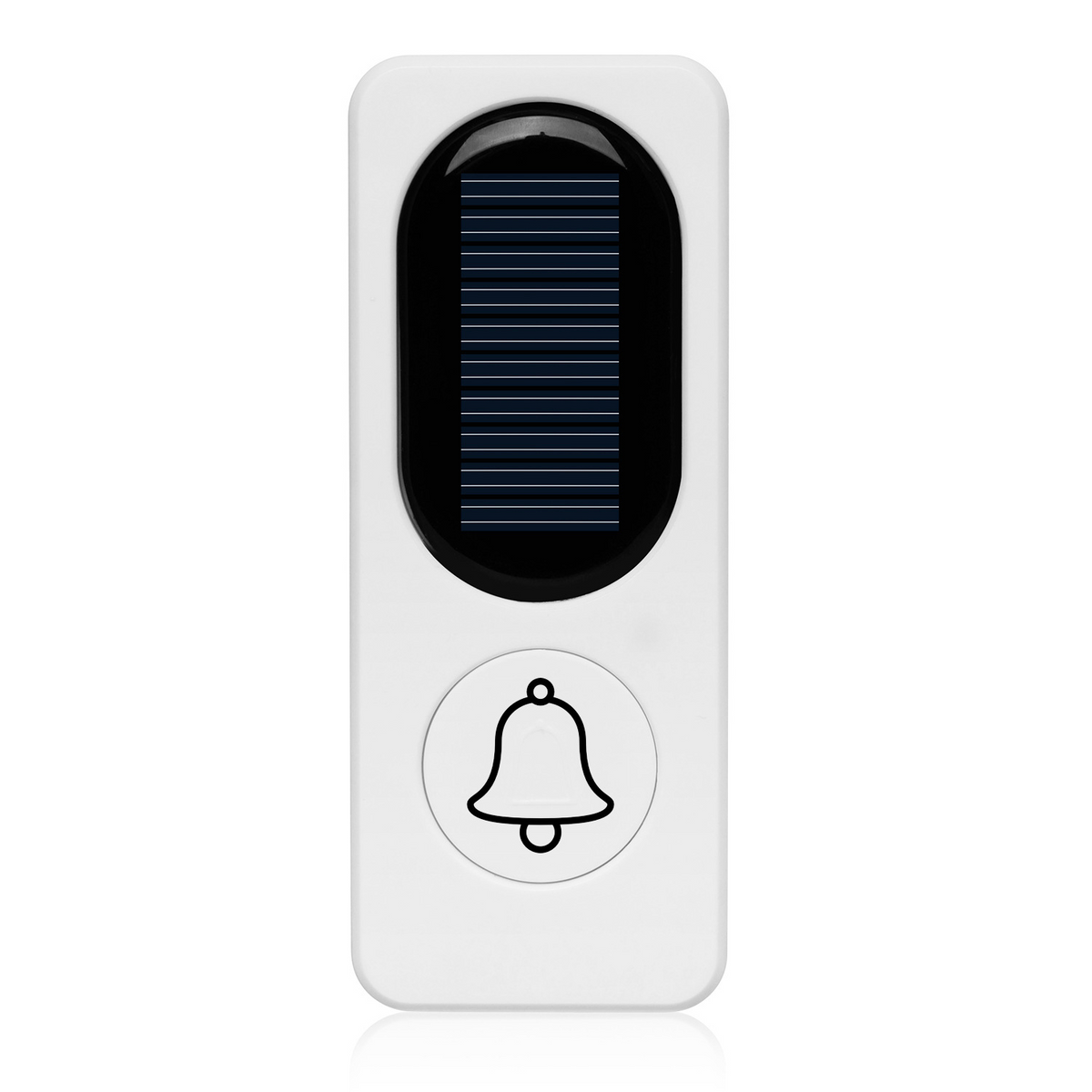a white rectangular object with a solar panel