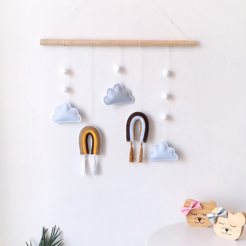 a mobile on a wall