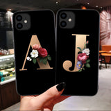 Alphabet Letter Silicone Phone Case