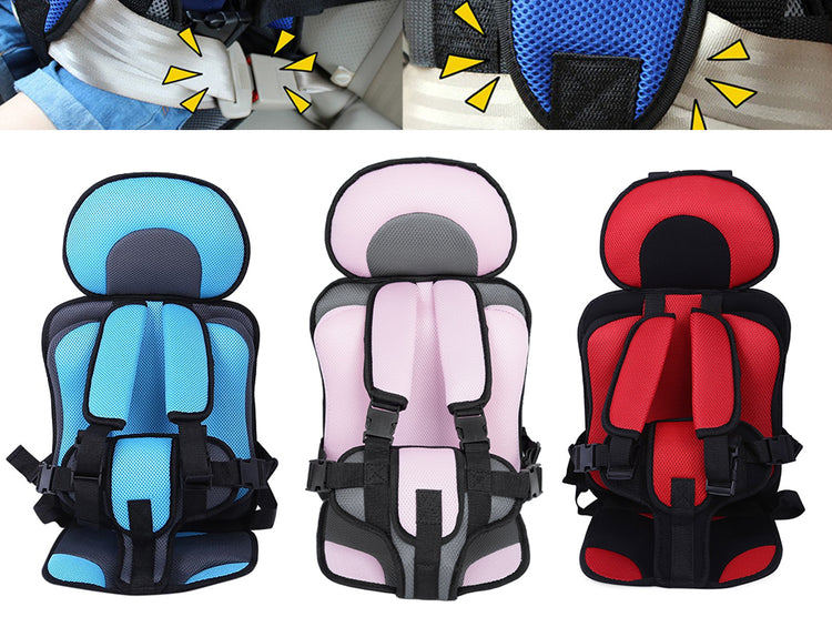 a group of different colors of baby car seat
