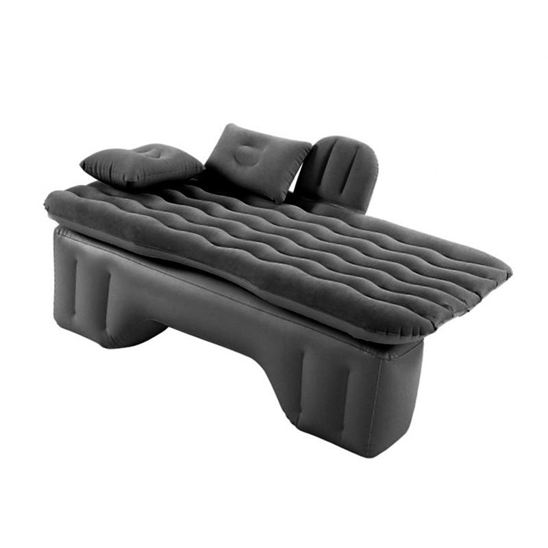 a black inflatable mattress