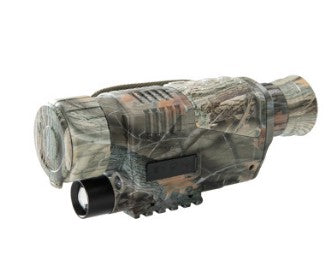a close-up of a camo flashlight