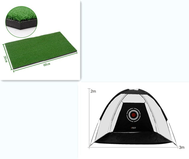 a collage of different types of golf equipment
