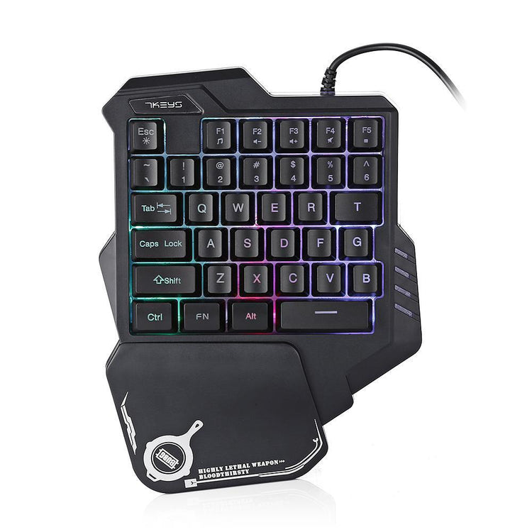 a black keyboard with colorful lights