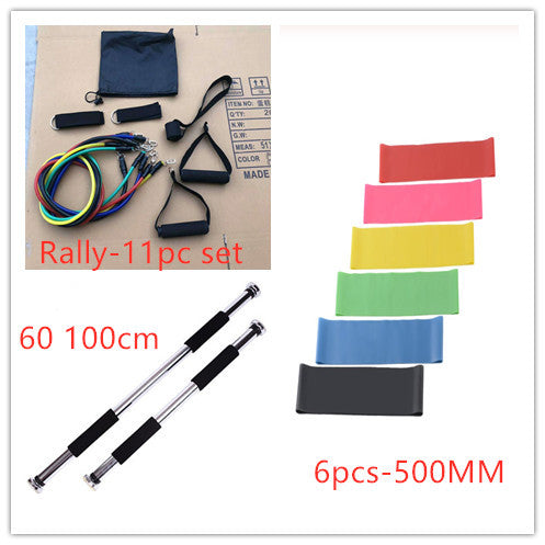 a collage of different types of resistance bands