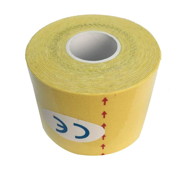 a roll of yellow tape