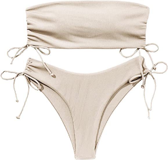 a tan garment with ties
