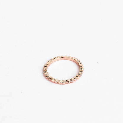 European And American Jewelry Rose Gold Stackable Diamonds Set Of Five Sets Of Rings BohemiaJ