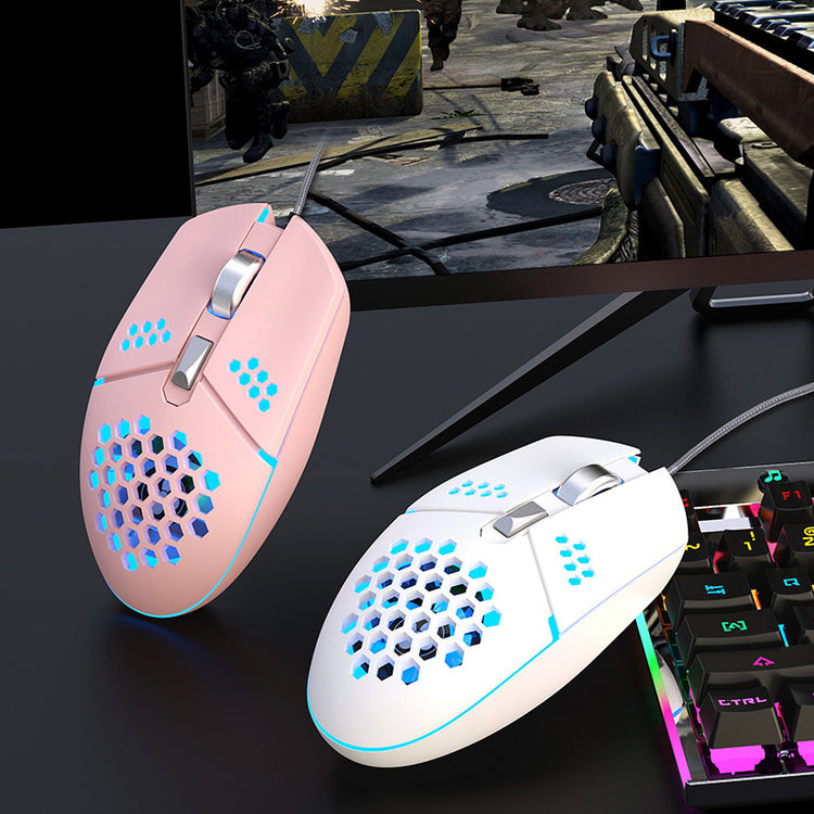 two computer mouses on a desk