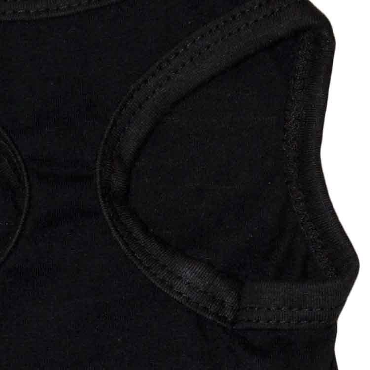 a close-up of a black fabric