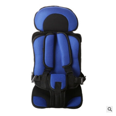 a blue and black baby seat