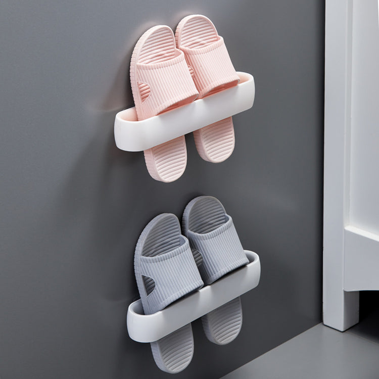 a pair of slippers on a shelf